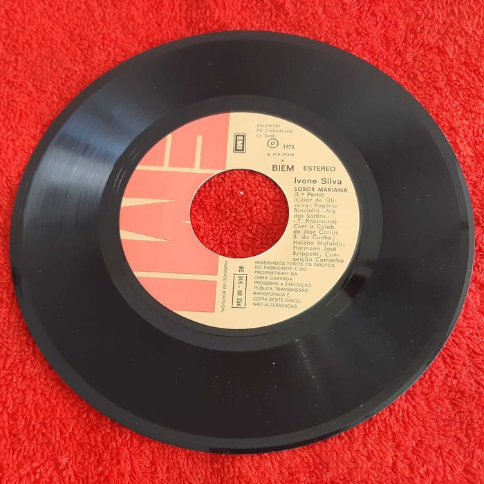Disco Vinil Single Ivone Silva - Soror Mariana (1ª e 2ª parte) Teatro de Revista