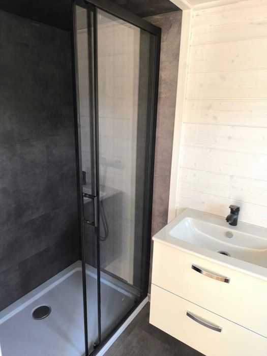 Domek mobilny z sauną Tiny House rekreacyjny na kołach