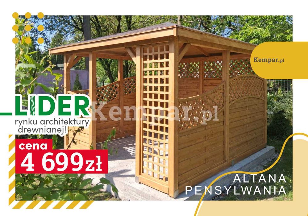 Altana Altanki Altanka ogrodowa drewniana PENSYLWANIA