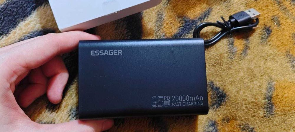 Повербанк / Павербанк Essager 65W 20000mAh PD QC (для ноутбука, iPhone, Mac)