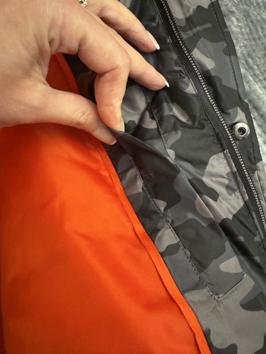 Зимова курточка оригінал H&M Англія піксель БАТАЛ великий розмір XXXL