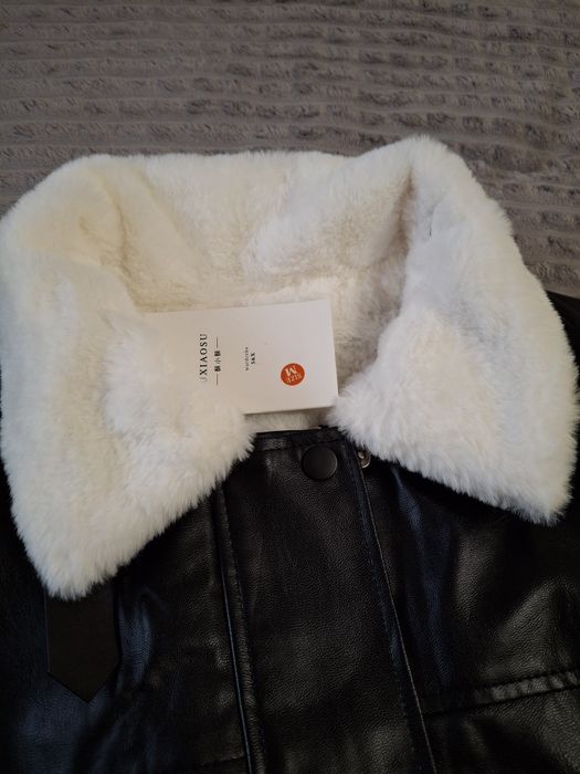 Кожаная курточка женская/Куртка утеплена з екошкіри