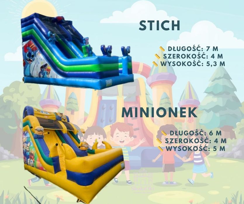 Dmuchaniec zjeżdżalnie dmuchane wynajem zamków dmuchanych