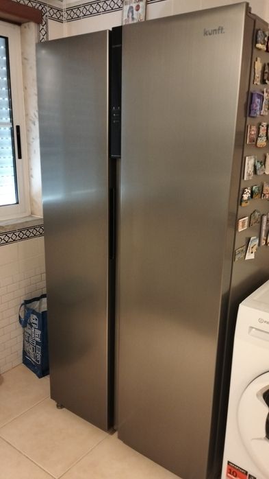 Frigorifico americano Kunft inox, como novo, na garantia