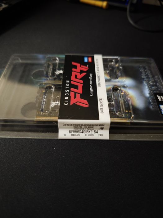 Нова!  Оперативна пам'ять KINGSTON FURY 64GB (2x32gb) ddr5 5600mt