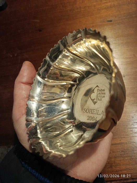 Taça Tiffany 10 cm Prata de lei testada 925