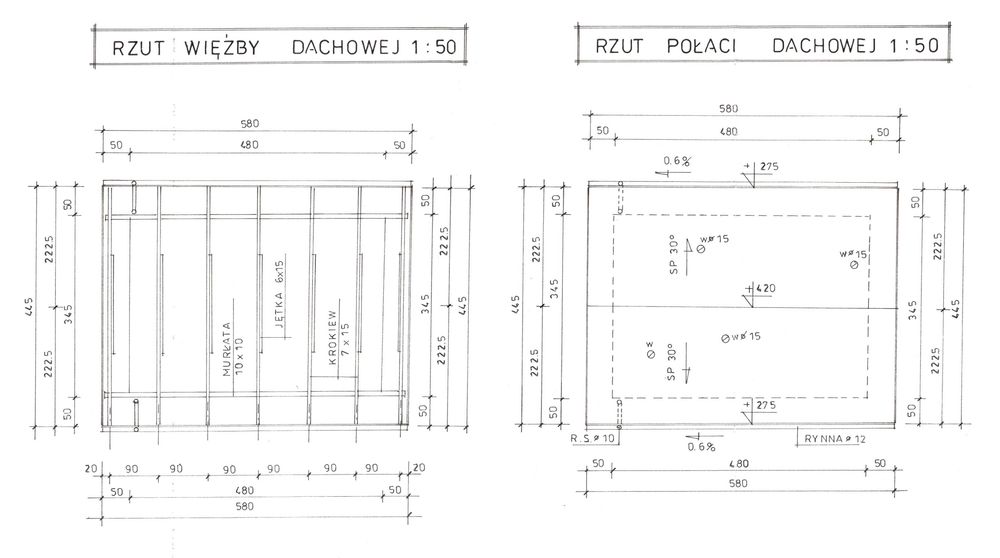 Konstrukcja Drewniana 3.5x4.8 Domek 16.5m2 Szkielet na gotowo
