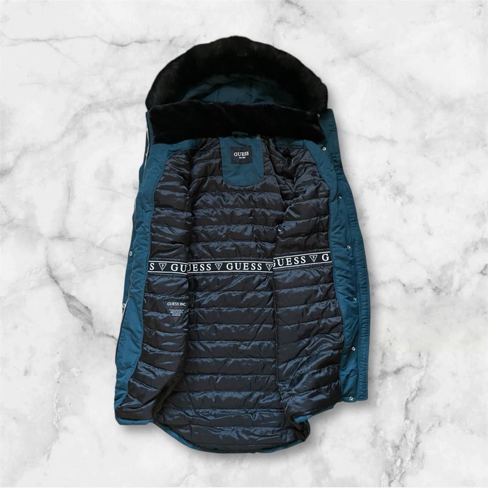 -55% S 44 Guess куртка парка женская синяя синя пальто 44 с