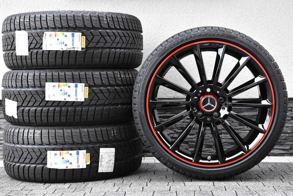Nowe koła zimowe OEM Mercedes A35 A45 AMG W177 W176 CLA 45 CLA 35 C118 C178 X178 C174 X174 NIGHT 19" NOWE Pirelli 2026