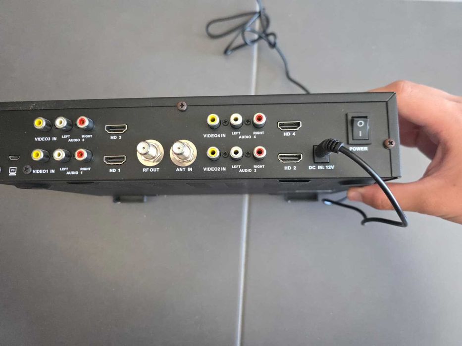 Modulador Digital RF SATLINK WS-7990 DVB-T 4 Canais HD MPEG4 1080P