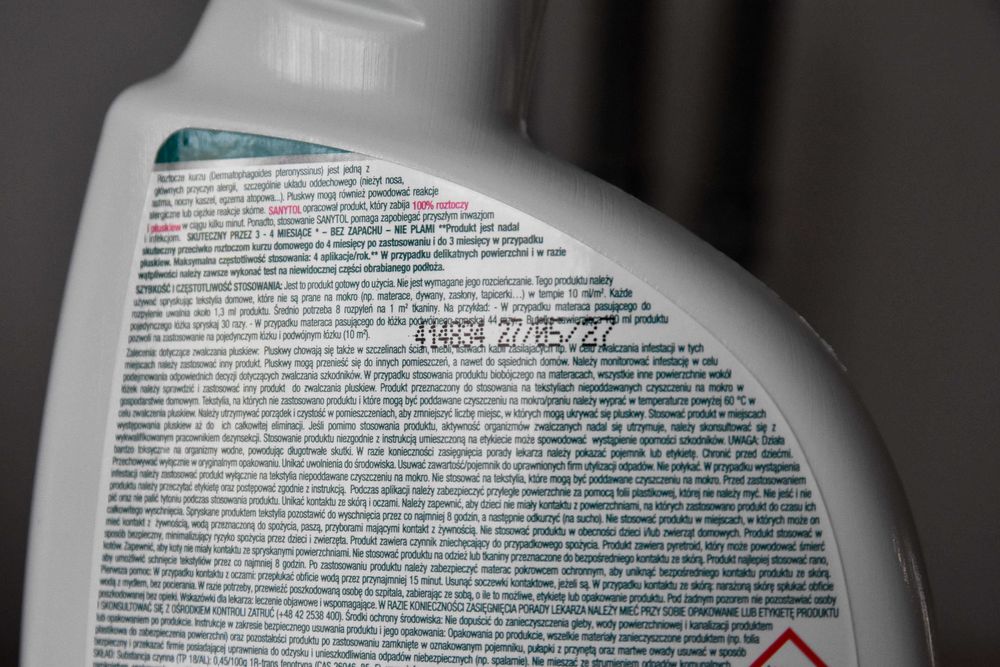 Sanytol spray przeciw roztoczom 300ml.