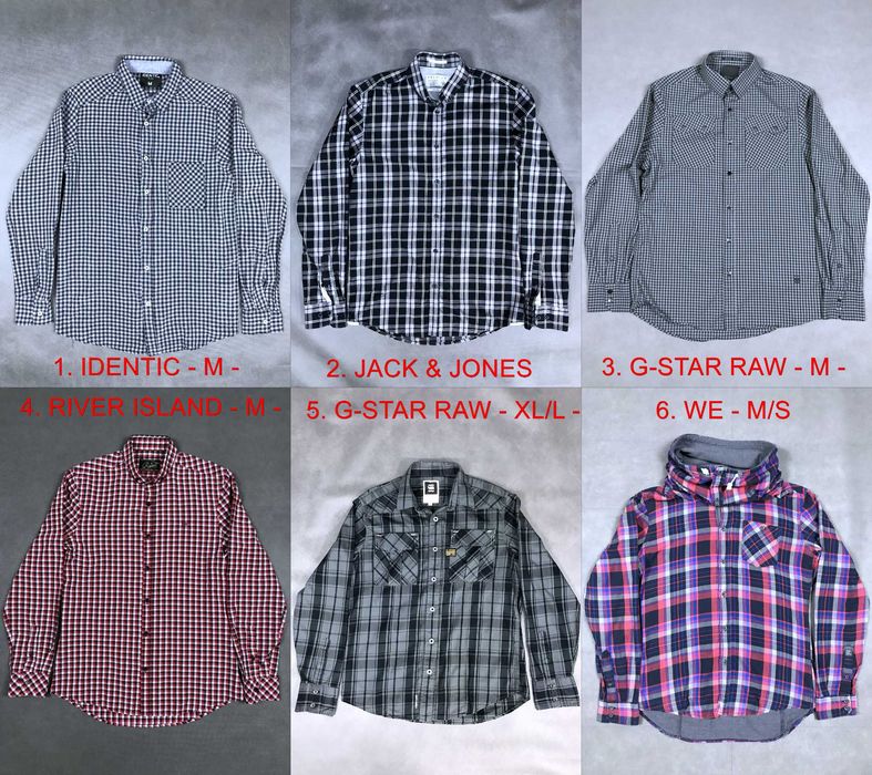 G-STAR RAW, Jack & Jones, WE, River Island cорочка, рубашка чоловіча