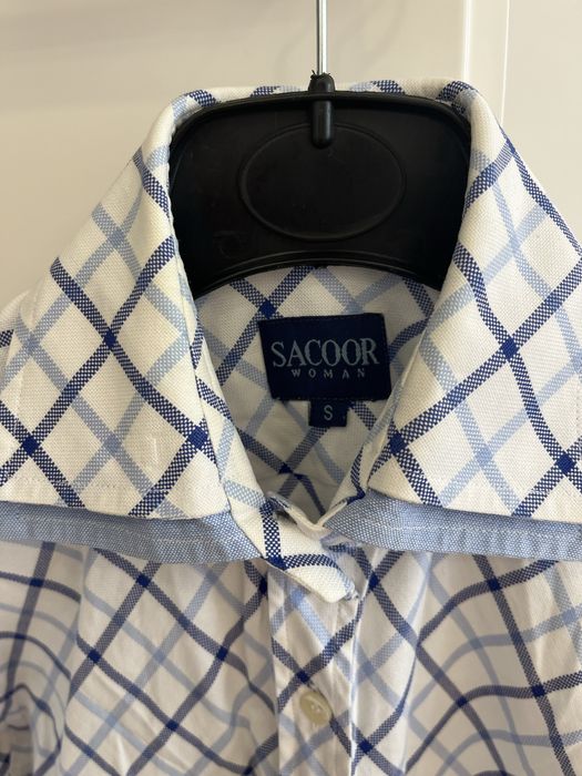 Camisa Sacoor Woman, tons azuis, tam. S