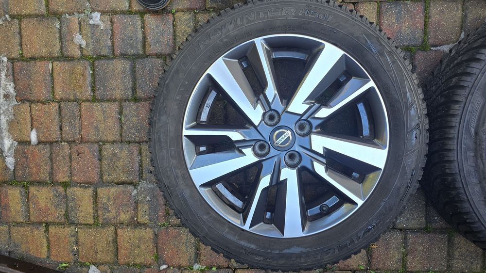 Komplet  kół koła  felgi 16" Nissan Micra k14 opony zimowe 195/55/16