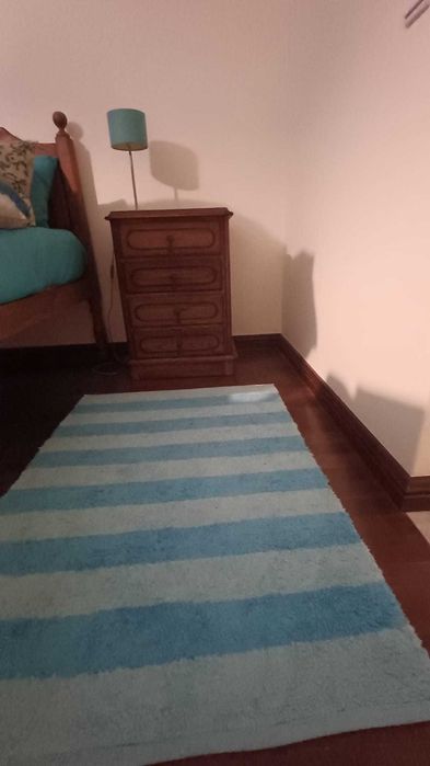 Quarto solteiro completo de estilo em madeira maciça