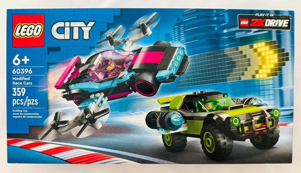 LEGO City 60396 - Podrasowane samochody wyścigowe