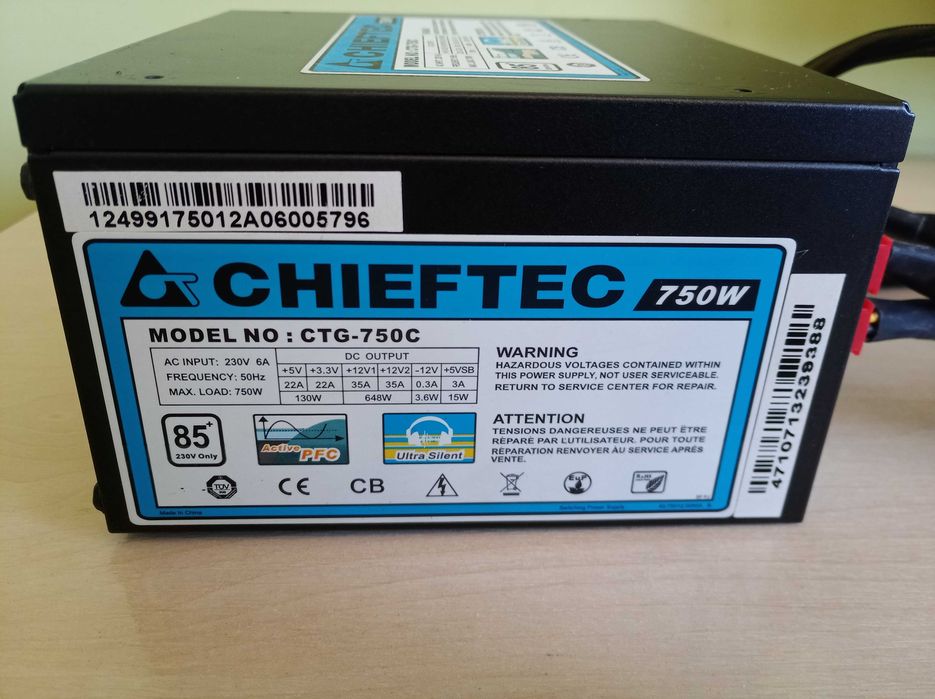 Блок живлення Chieftec CTG-750C 750W