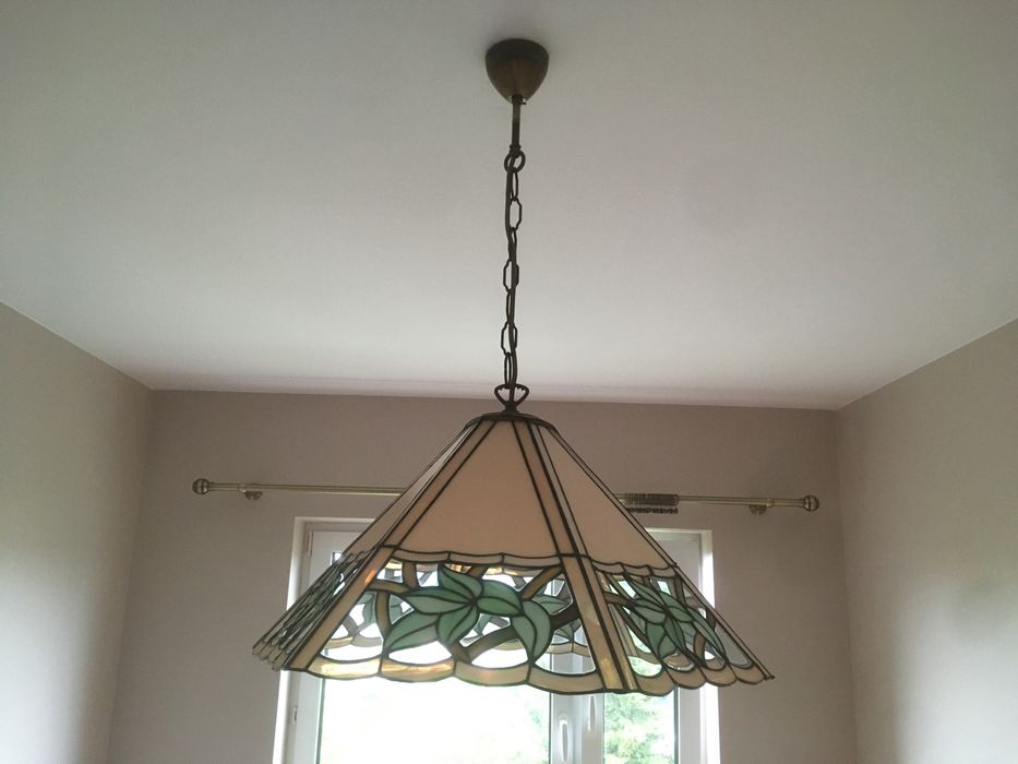 Lampa witrażowa wisząca