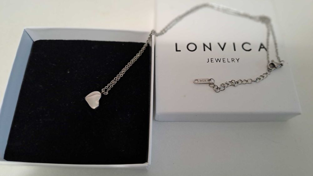 Colar de Prata com coração da Lonvica Jeweley.