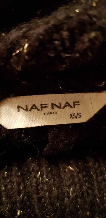 Кофта пончо С-Л с молниями Франция джемпер пуловер толстовка кардиган