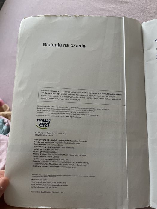 Maturalne karty pracy biologia 1