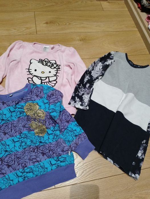 Zestaw bluz+ tunika rozm. 116 H&M, Wójcik