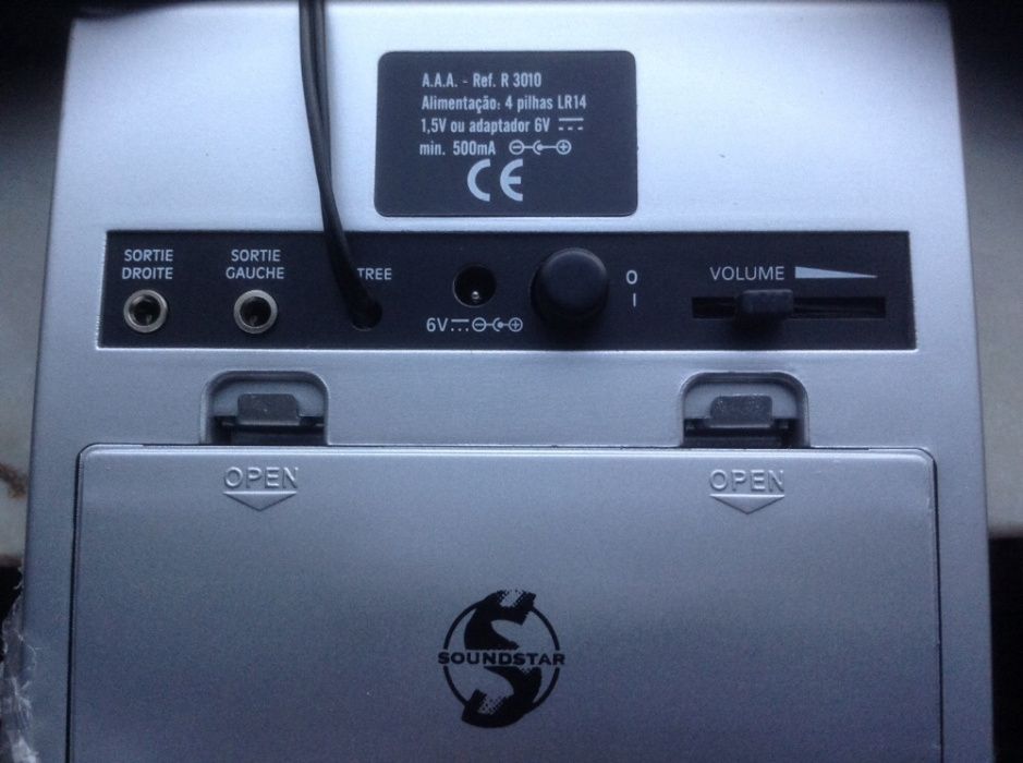 5 colunas de som soundstar.