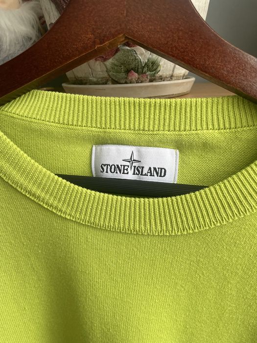 Оригінальний Трикотажний Светр Stone Island Зелений М
