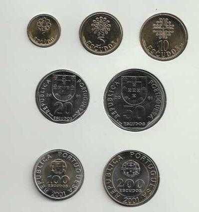 COLEÇÃO  dos  Ultimos  Escudos  2001