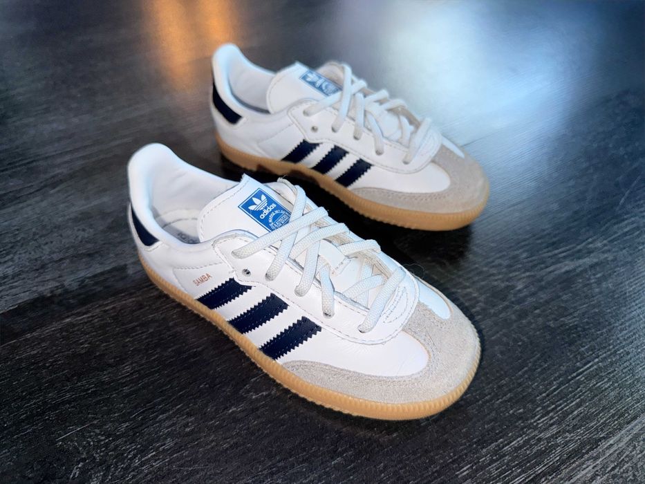 Кросівки шкіряні adidas samba, оригінал, р-р 26,5, уст 16,5 см