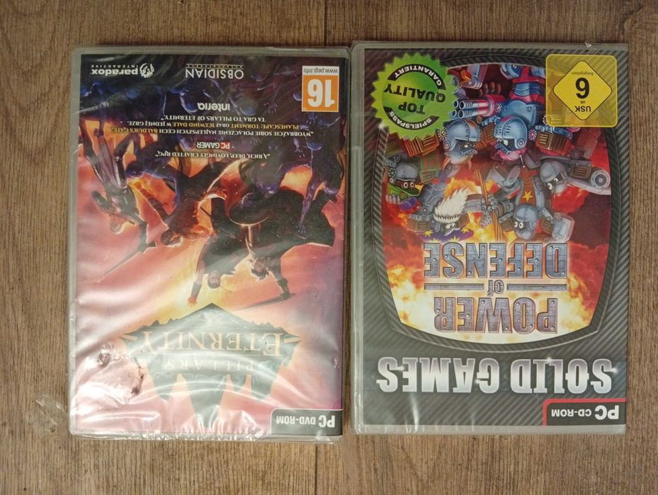 Gry na PC 2 szt Nowe folia