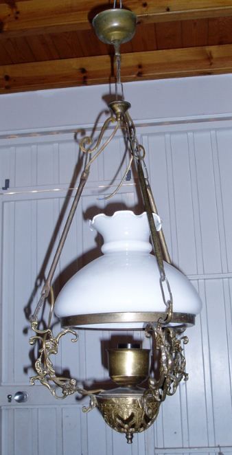 candeeiro de tecto em latão