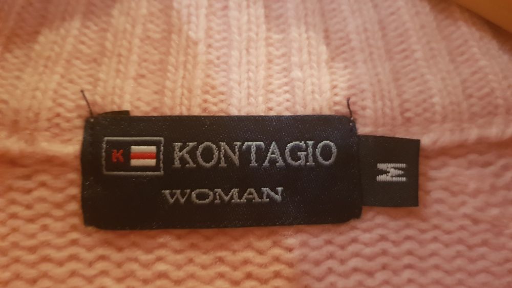 Casaco malha rosa da Kontagio, tam.M