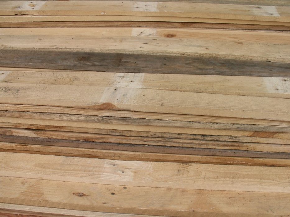 Deski z rozbiórki iglaste suche - raz używane - stan bdb