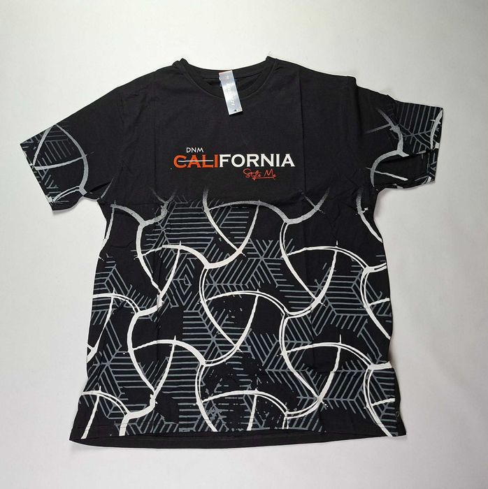 Koszulka męska bawełna t-shirt męski rozmiar 5XL obwód klatki 130 cm