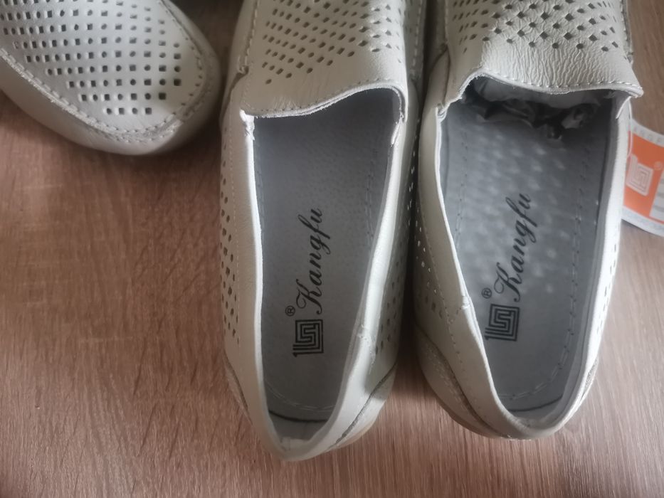 Летние кожаные мокасины мальчику