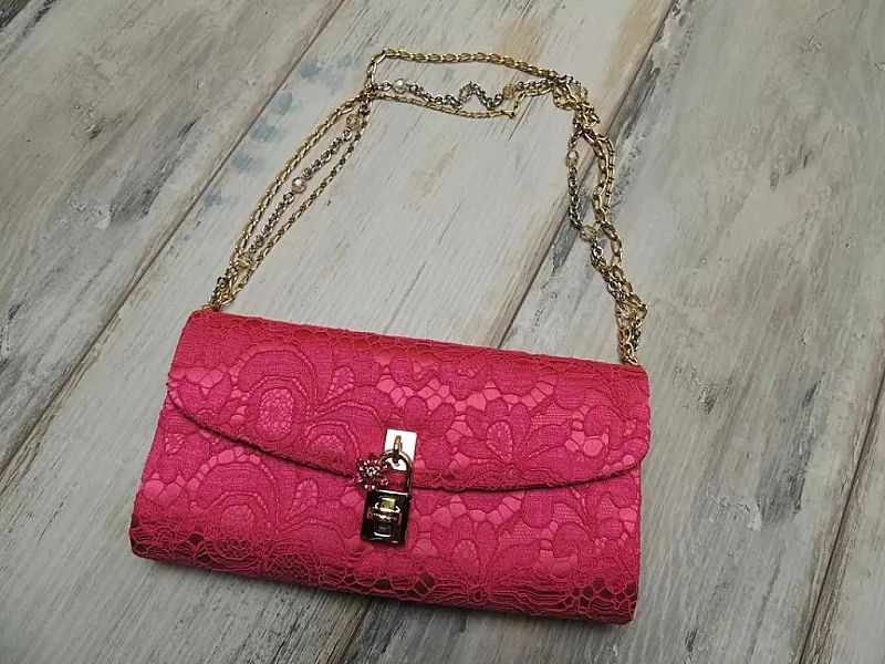 Dolce Gabbana Borsa Da Sera In Pizzo Wieczorowa Kopertówka Premium