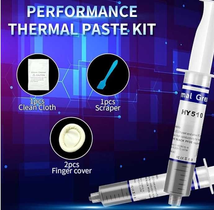 Pasta Térmica HY‑510 (25 g) – Nova, Selada, Não Condutiva