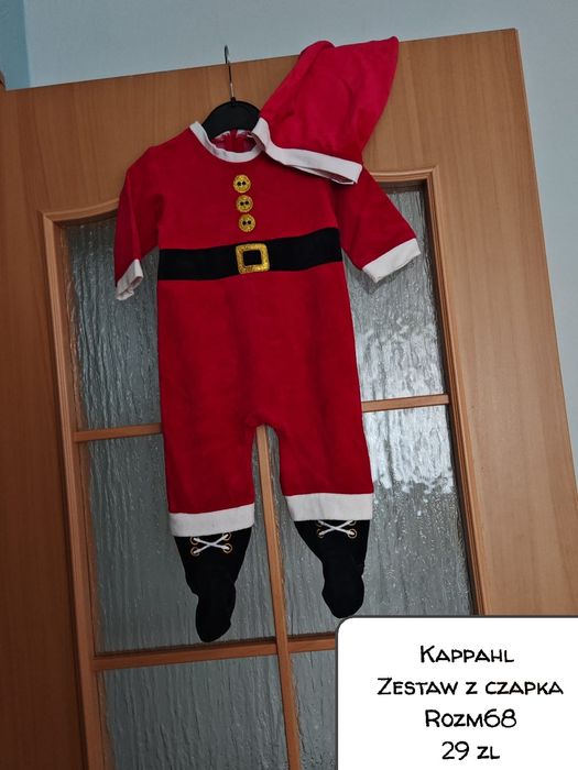 Pajacyk czapka mikołaj święta sesja