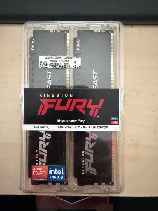Pamieć RAM 64 GB DDR5 5600 Kingston Fury