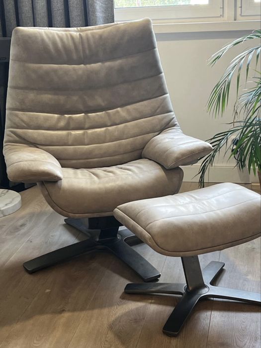 Poltrona de pele Natuzzi Re-Vive Lounge King