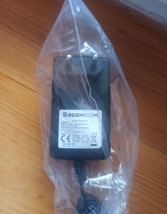 Zasilacz Sagemcom Canal+ (wifibox+, dsi83, dsi87) nowy
