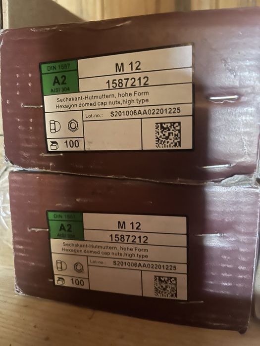 Гайки колпачковые