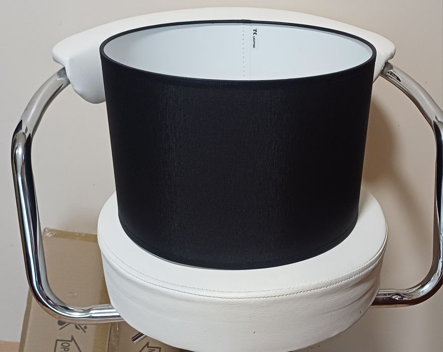 Abażur walec czarny do lampy podłogowej 20cmX30cm