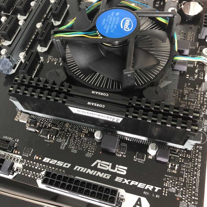 Материнская плата Asus B250 MINING EXPERT 8Gb ОЗУ, Pentium 3.2 GHz