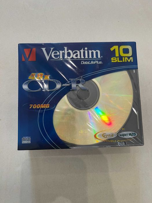 Gravador de CD-R Verbatim de 700 MB (caixa compacta com 10 unidades)