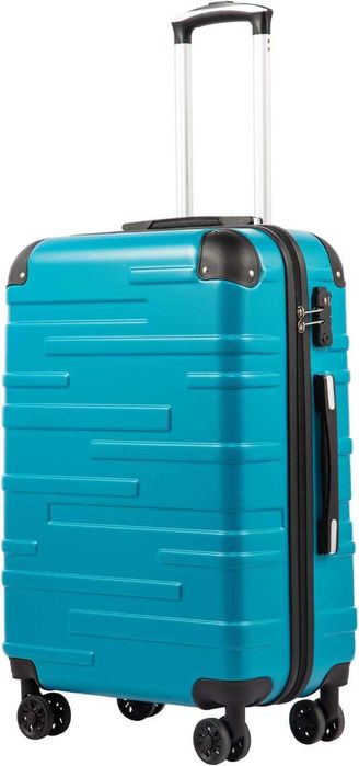 Walizka podróżna z twardą obudową, z zamkiem TSA i 4 kółkami