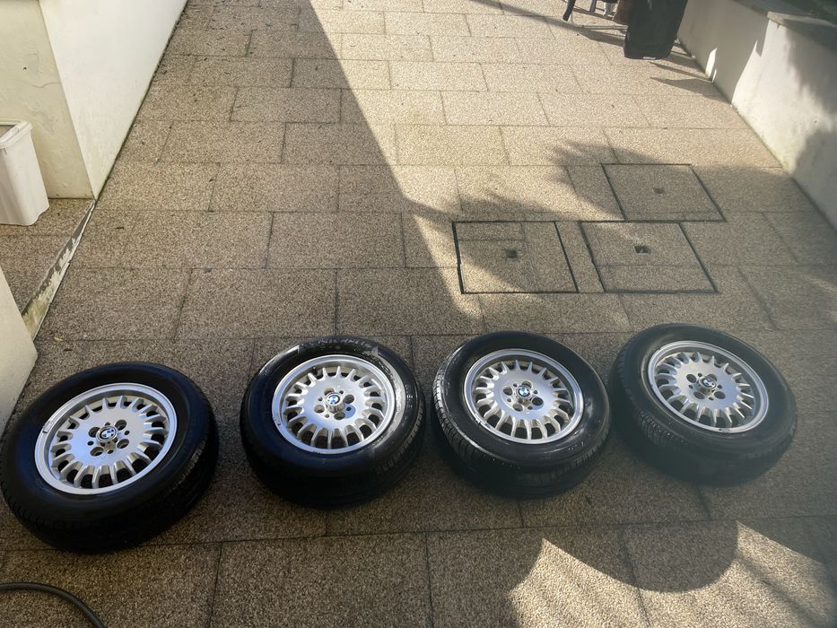 4x Jantes BMW E30 14" Carica Bottletop com 4 pneus Michelin