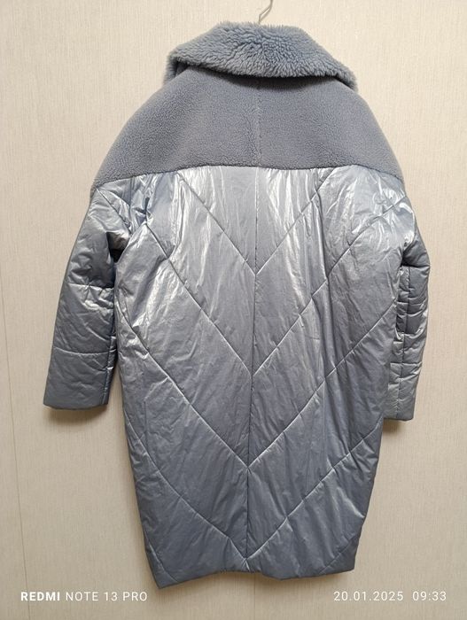 Пальто куртка пуховик оверсайз пог 66 см р.S- XL