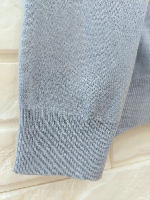 Sweter 100% kaszmir niebieski blue soft